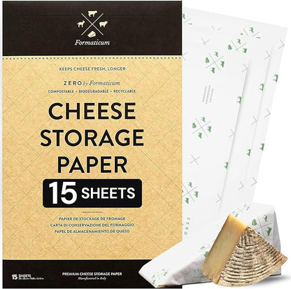 Formaticum 15-Pack Zero Cheese Storage Paper, Compostable, Biodegradable by Formaticum
