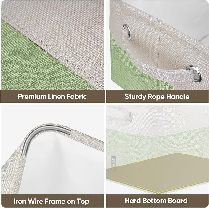 BALEINE 2 Pack Fabric Storage Bins - Image 4