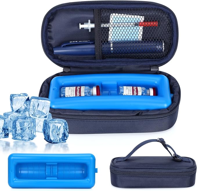 Insulin Vial Cooler Travel Case – Diabetic Travel Case TSA Approved, Medicine by Lengke