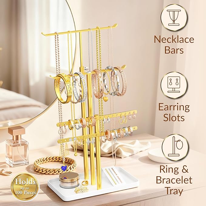 Jewelry Tower Stand Organizer for Women - Image 5