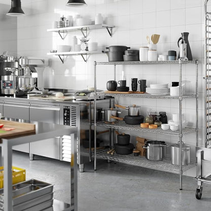 18" Deep x 54" Wide x 54" Height Wire Shelving Kit | 4-Tier | NSF Commercial - Image 5