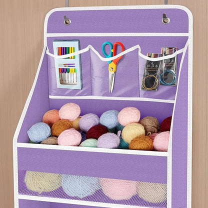 Univivi 6-Shelf Over Door Hanging Organizer Fabric Baby Door Storage - Image 4