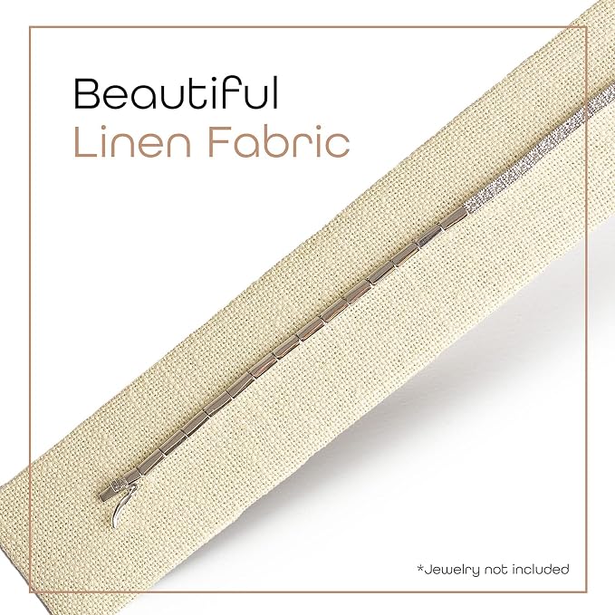 Novel Box 2 Pack Bracelet/Watch Ramp Beige Linen 2x8.25x2 Inches - Image 5