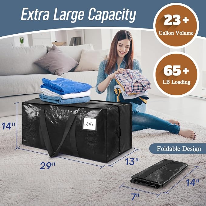 12 Pack Extra Heavy Duty Large Moving Bags - Image 3