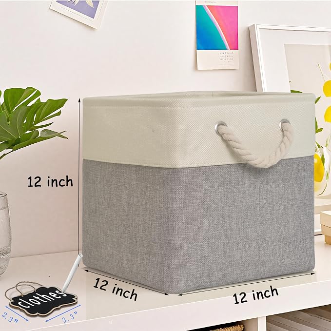 12x12 storage cube bins, Fabric Storage Cubes - Image 2