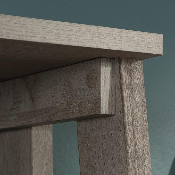 Sauder Ladder Bookshelf 5 Tier Trestle Ladder Shelf Wooden Bookcase, in Mystic - Image 7