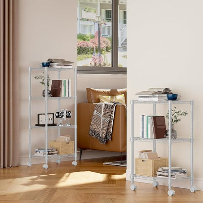 1000 lbs 4-Shelf Adjustable Heavy Duty Steel Wire Rack, Adjustable Storage - Image 4