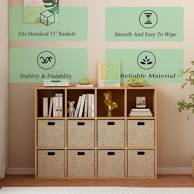 12-Cube Storage Shelf Bookcase - Image 4