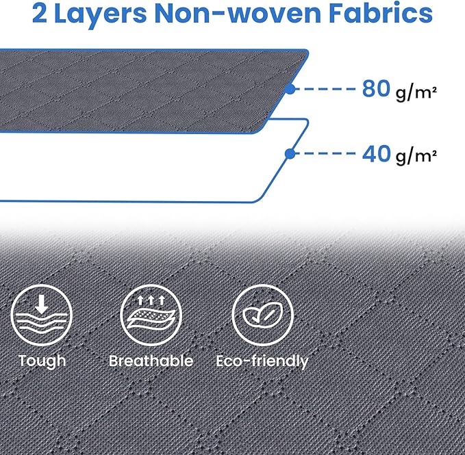 Fab totes Storage Bags, Clothes Blanket Storage Bins Foldable Closet Organizers - Image 6