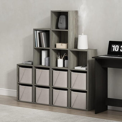 Furinno PASIR Book Shelf, 4-Tier Modern Bookshelf, Open Shelves Bookcase 9 x 12 - Image 2