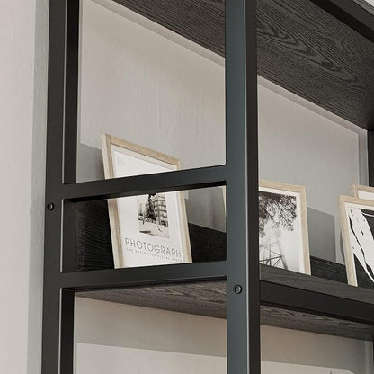 IRONCK Corner Bookshelf 5 Tiers, Industrial Corner Bookcase - Image 6
