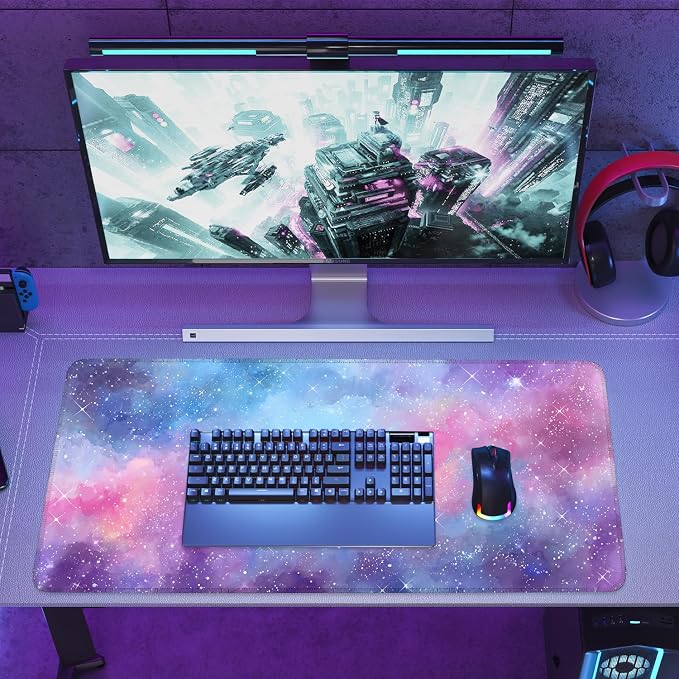 Galaxy Mouse Pad Large, Extended Gaming Desk Mat – 335.43 x 15.75 in – - Image 8