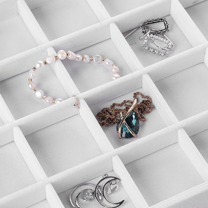 Frebeauty Velvet Jewelry Tray, 12 Grid Jewelry Organizer - Image 6