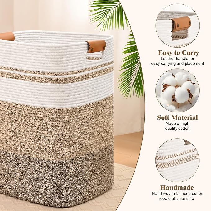 Laundry Hamper, 95L Tall Laundry Basket - Image 6