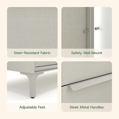 tinge Naima Premium Fabric Dresser - Image 7