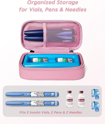 Insulin Vial Cooler Travel Case TSA Approved 300g Reusable Ice Brick Insulin - Image 5