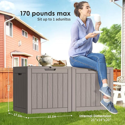 DRATO Deck Boxes, 30 Gallon Outdoor Storage Box - Image 7