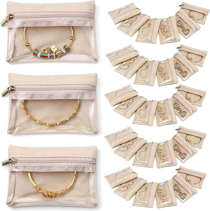 Vlando 33 Pcs Travel Jewelry Case Velvet Jewelry Pouch by VLANDO