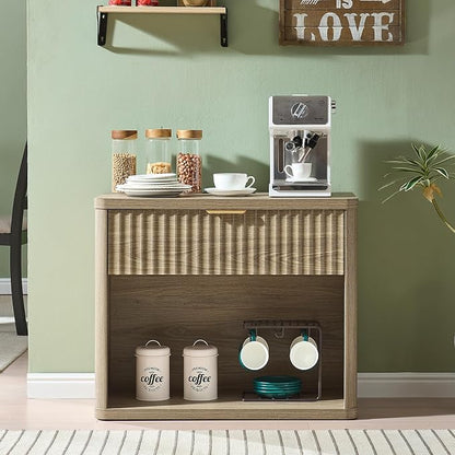 LEYAOYAO 31" Wide Fluted Nightstand - Image 4