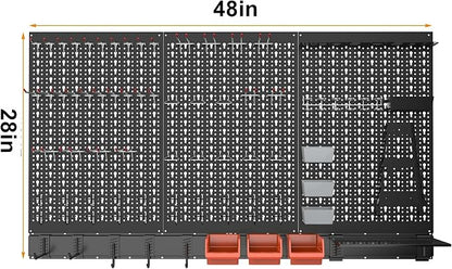 TORACK Metal Pegboard Wall Organizer System - Image 3