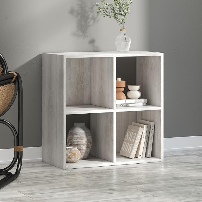 Signature Design by Ashley Paxberry Coastal 4 Cube Storage Organizer or Bookcase - Image 2