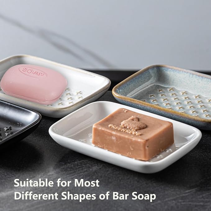 Gomakren Soap Dish, Shower Soap Holder, Christmas Ceramic Soap Dishes - Image 4