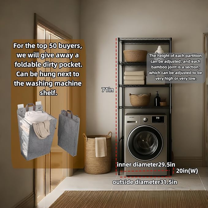 Washer, Dryer and Refrigerator Top Shelf - Image 2