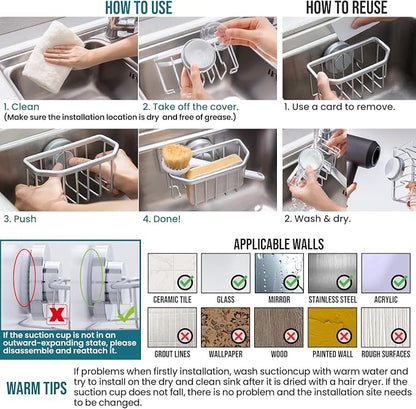 TAILI Sponge Holder for Kitchen Sink - Image 3