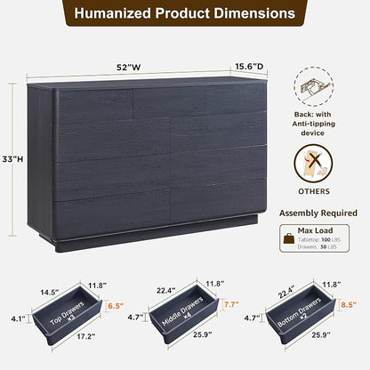 ACCOHOHO Modern 9 Drawer Dresser - Image 2