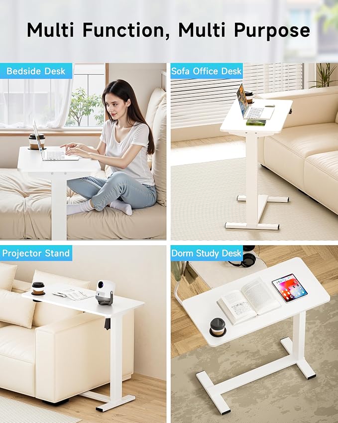 BIZUM Small Electric Standing Desk Bedside Table - Image 7