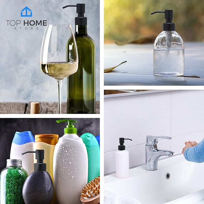Stainless Steel Soap and Lotion Dispenser Pumps, Replacement - Image 5