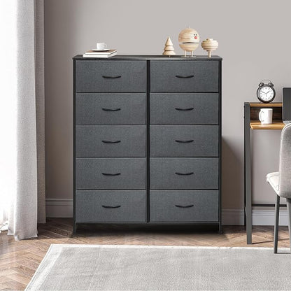Dresser for Bedroom with 10 Drawers, Chest of Drawers, Storage Drawers - Image 4