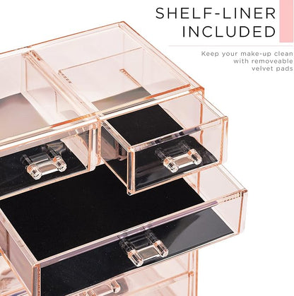 Sorbus Clear Cosmetic Makeup Organizer - Image 6