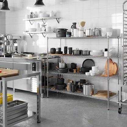 21" Deep x 60" Wide x 54" Height Wire Shelving Kit | 4-Tier | NSF Commercial - Image 5