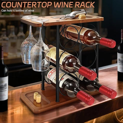 Wooden Wine Racks Countertop - Image 2