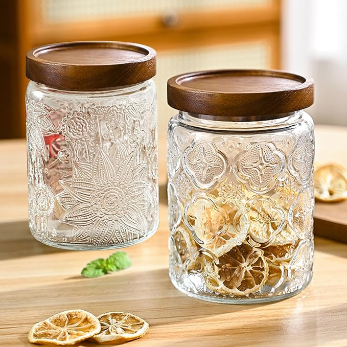 24 OZ/4 PCS Glass Storage Jar - Image 3