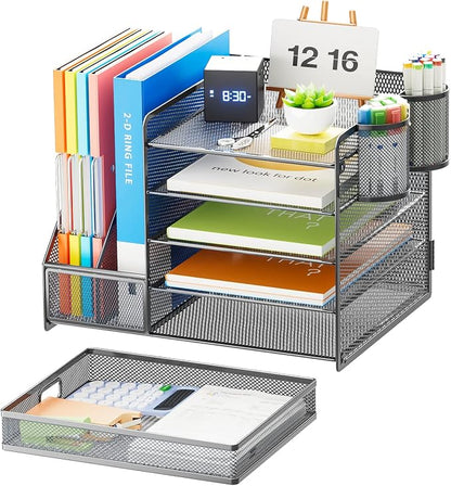 Marbrasse 5-Tier Paper Letter Tray Organizer - Image 2