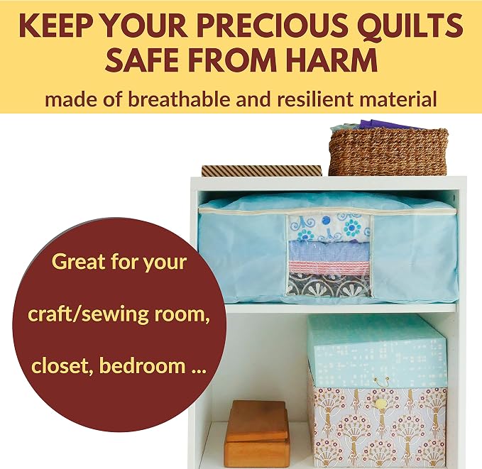 Madam Sew Quilt Blanket Storage Bag|Blanket Organizer|Comforter Storage - Image 3