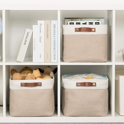 HNZIGE Fabric Storage Baskets for Shelves, Large Collapsible Storage Baskets - Image 6