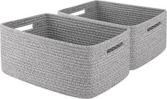 OIAHOMY Storage Basket for Shelves, Closet Cube Storage Bins Baskets for by MasterofSpaceOptimization