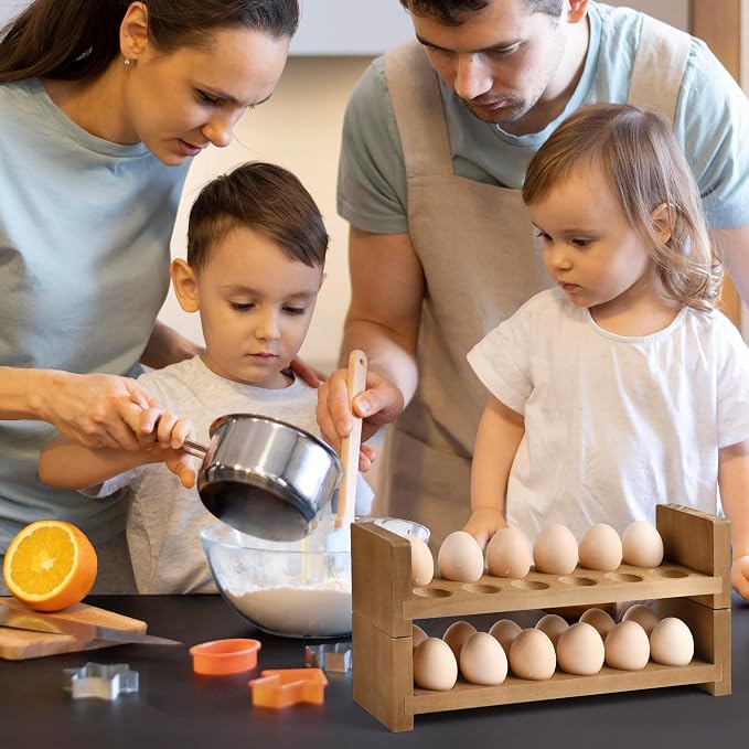 Double Layer Egg Tray Holder Countertop - Image 6
