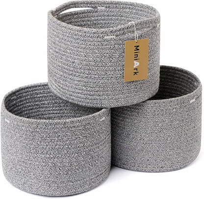 Small Basket for Organizing | Cube Shelf Closet Storage Baskets | 9.7×9.7×7.1” by MiniArkStorageBasketsHome