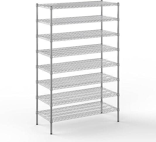 21" Deep x 48" Wide x 74" Height Wire Shelving Kit | 8-Tier | NSF Commercial by Regal+Altair