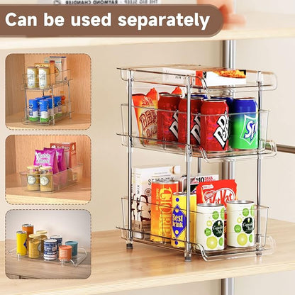 3 Tier Clear Bathroom Organizer - Image 2