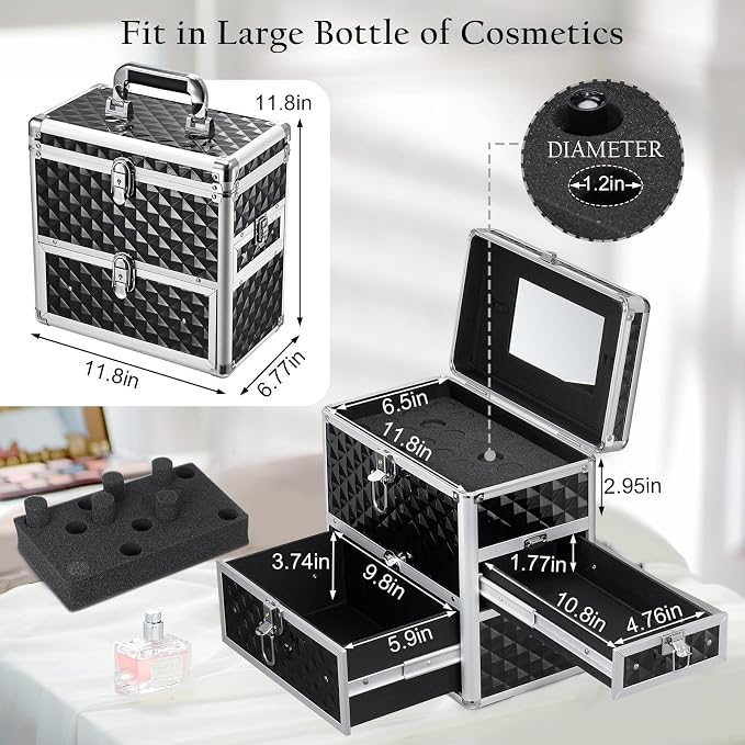 Frenessa Nail Polish Makeup Train Case - Image 6