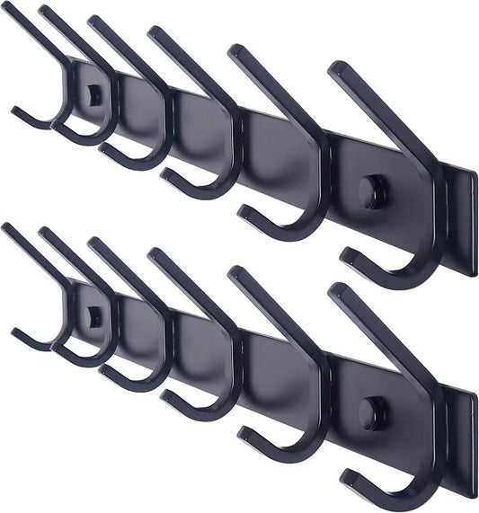 WEBI Coat Rack Wall Mounted, 17-1/8 Inch Coat Hooks by WEBI