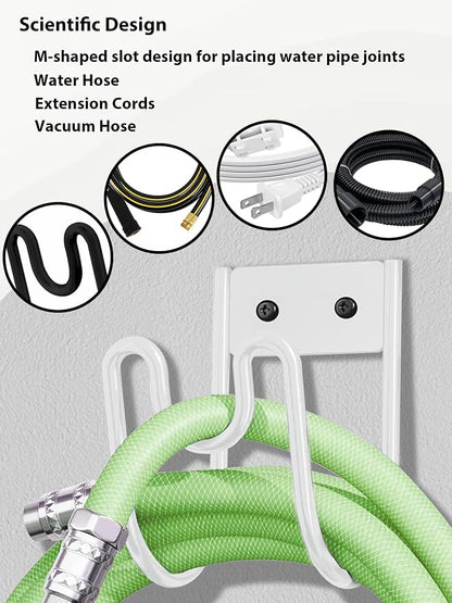 Metal Garden Hose Holder, Sturdy Wall Mounted Water Hose Hanger, Solid Hose Hook - Image 5