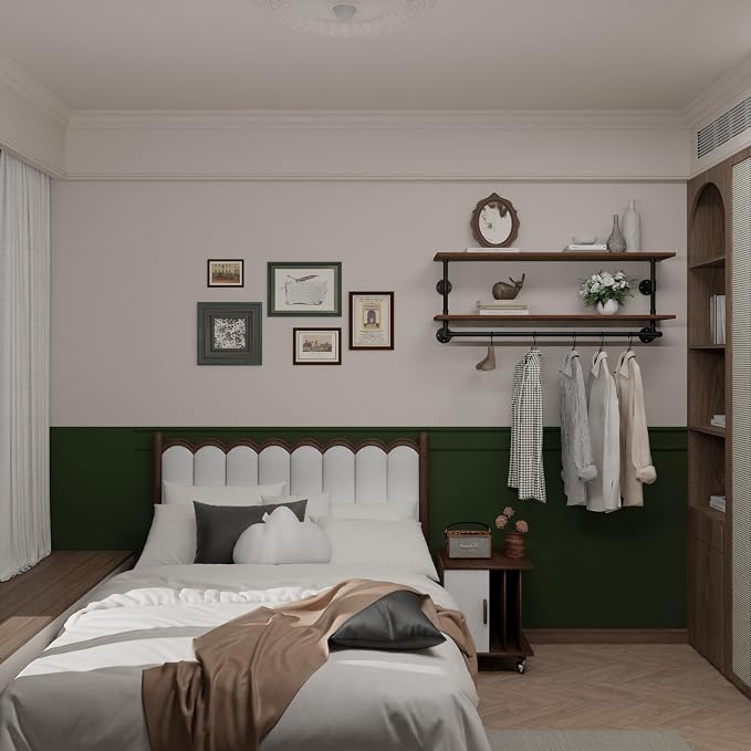 Clothes Rack 36/42/48in, Wall Mounted Garment Rack - Image 3