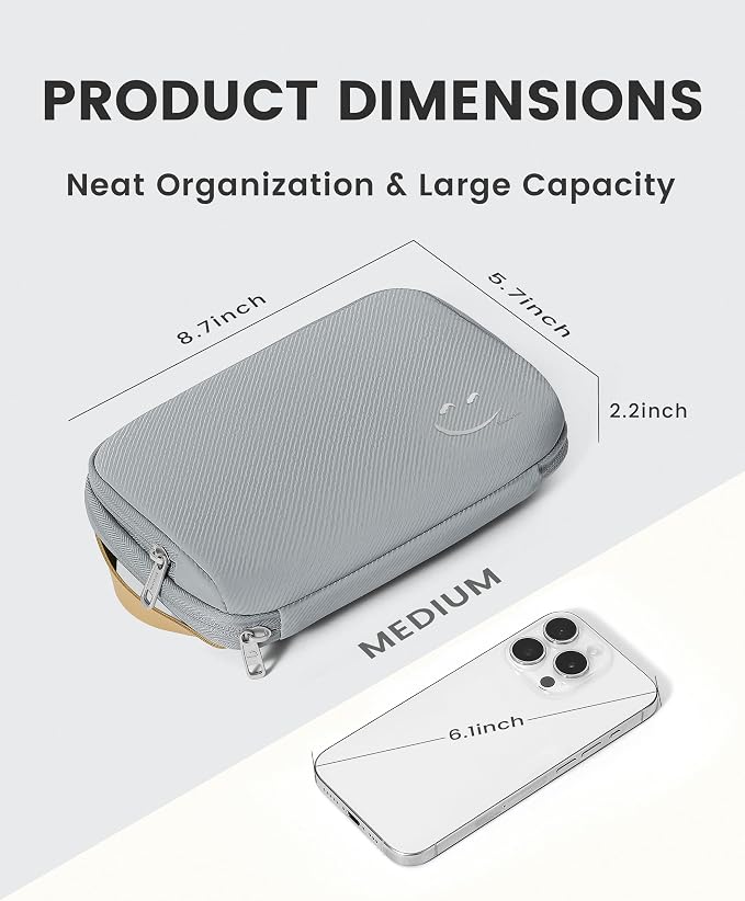 Travelkin Travel Cord Organizer, Electronic Organizer Travel Case, Cable - Image 3