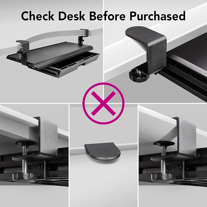 EHO Keyboard Tray with Drawer - Image 6